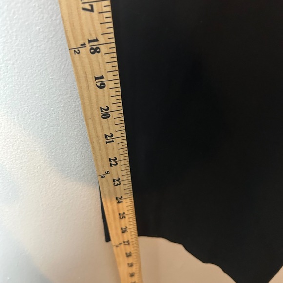 JM Collection Black Cropped Pants Women's Large Elastic Waist Stretch Comfort - Picture 4 of 7